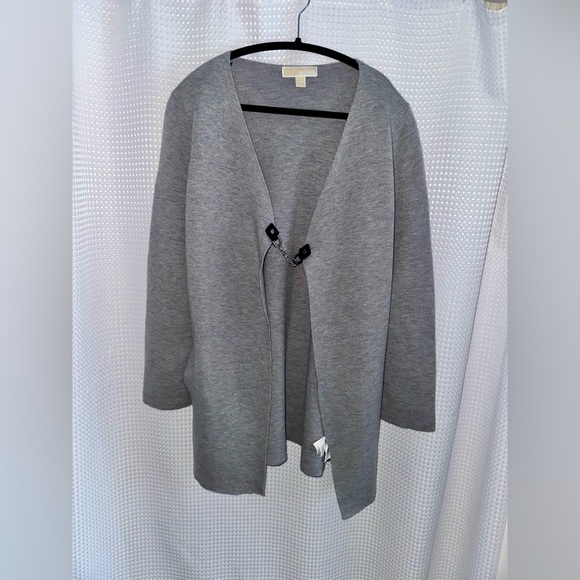 MICHAEL KORS wool blend gray Cardigan size small - Picture 2 of 16